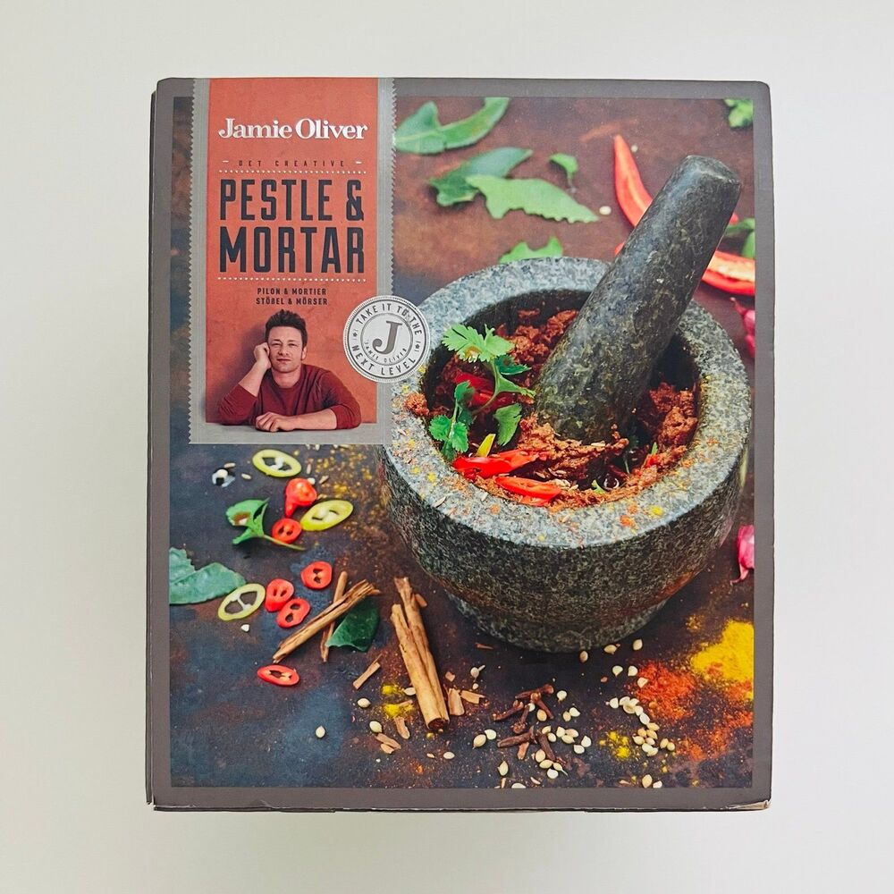 JAMIE OLIVER Granite Pestle & Mortar for Crushing & Grinding